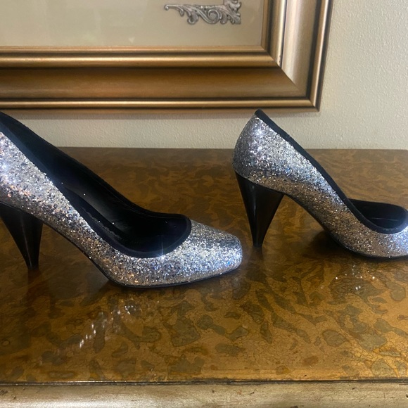 Jessica Bennett large glitter heels size 8 - Picture 2 of 7